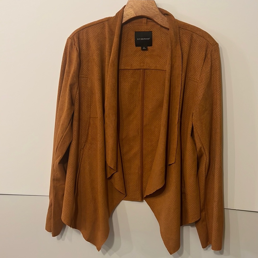 Liverpool drape open jacket cardigan Large